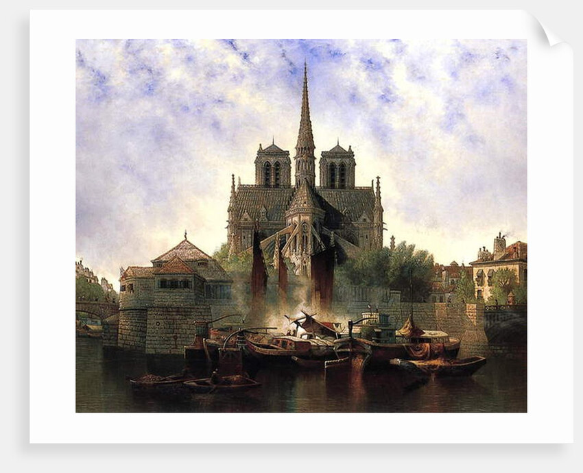 Notre-Dame Cathedral, Paris, 1893 by Edwin Deakin