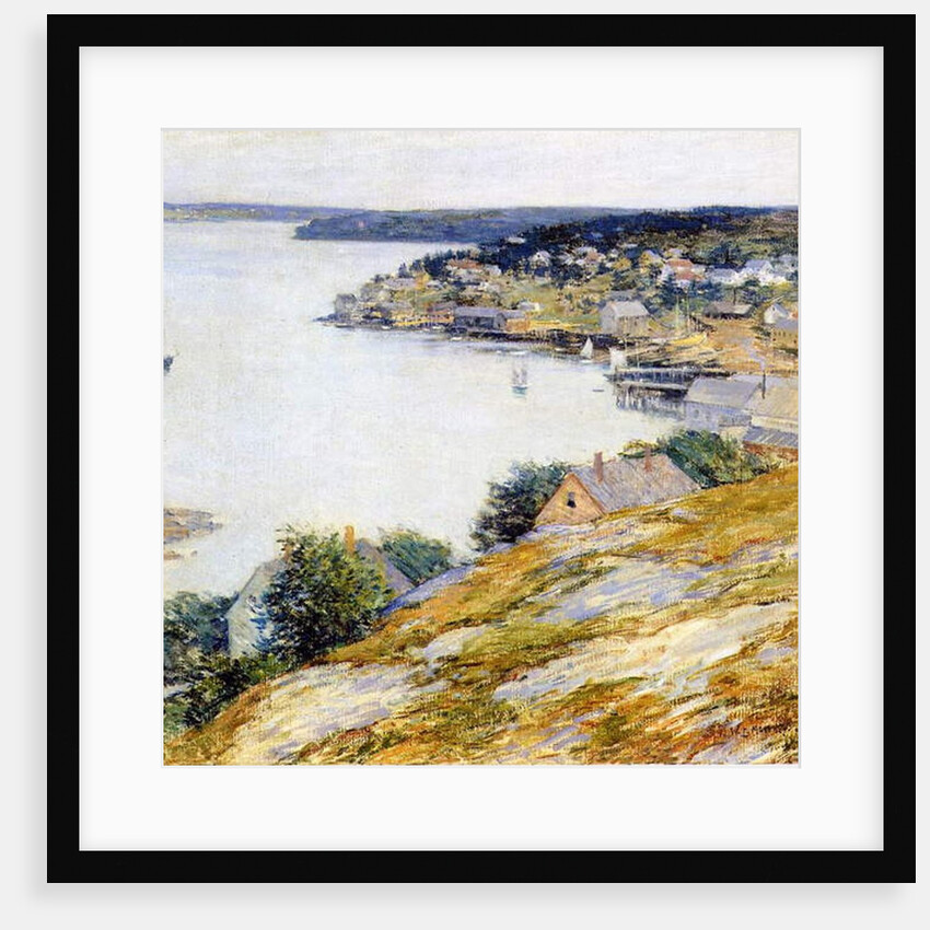 East Boothbay Harbor, 1904 by Willard Leroy Metcalf