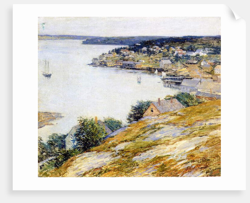 East Boothbay Harbor, 1904 by Willard Leroy Metcalf