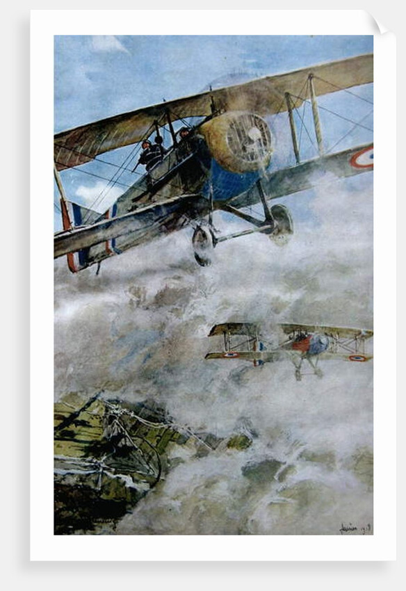 Spads Patrolling, 1918 by Francois Flameng