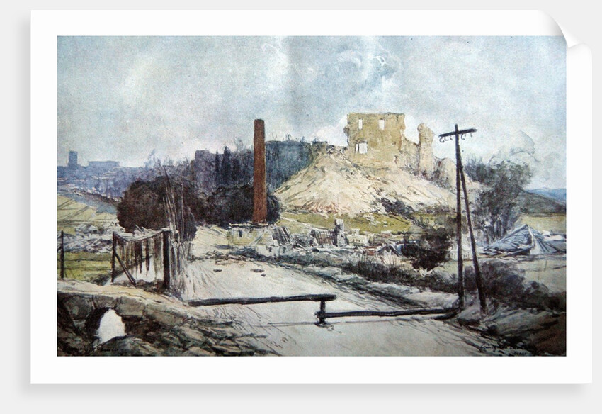 Coucy-le-Chateau, 1917 by Francois Flameng