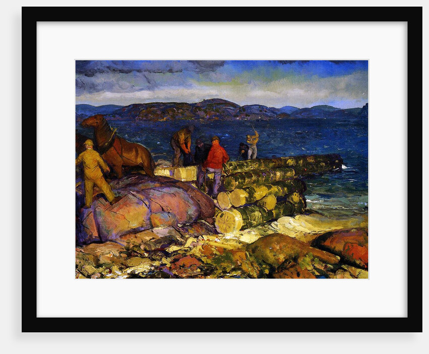 Dock Builders, 1925 by George Wesley Bellows