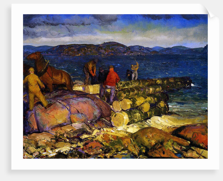 Dock Builders, 1925 by George Wesley Bellows