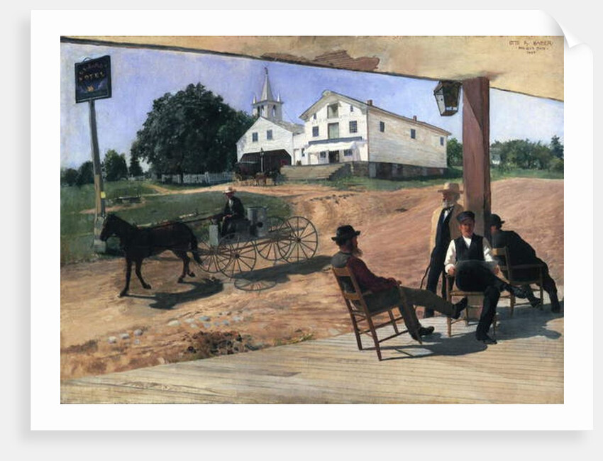 Ella's Hotel, Richfield Center, 1885 by Otto Henry Bacher