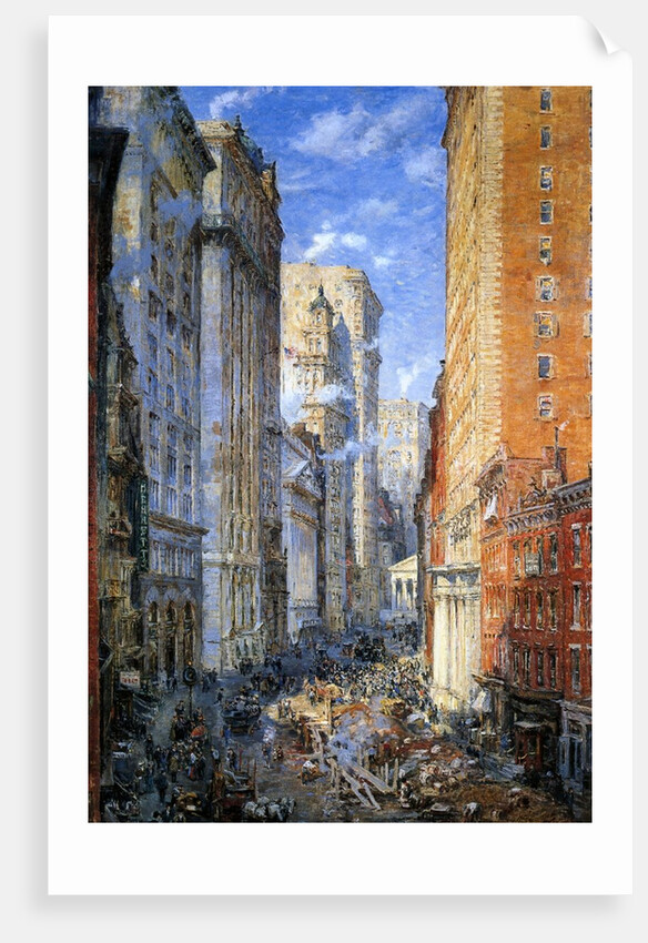Broad Street, New York, c.1904 by Colin Campbell Cooper