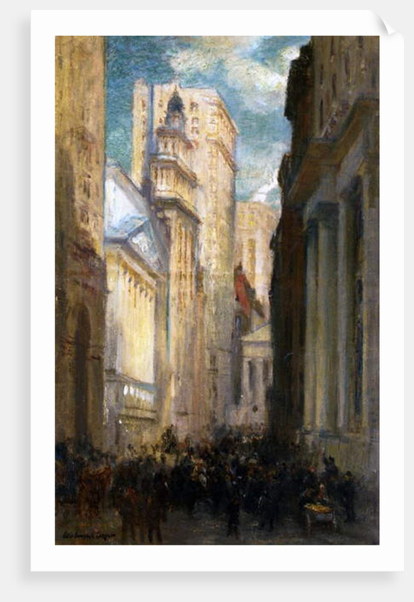 Wall Street, New York, c.1905 by Colin Campbell Cooper