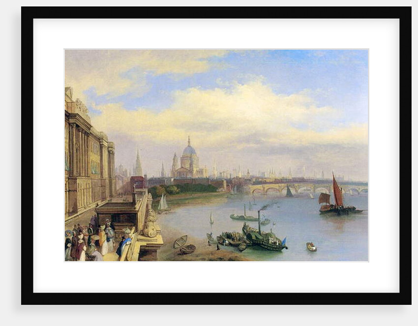 The Thames and St. Paul's Cathedral from Somerset House by William Parrott