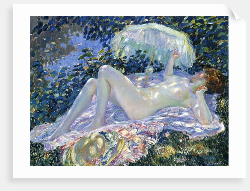 Sunbathing, c.1913 by Frederick Carl Frieseke