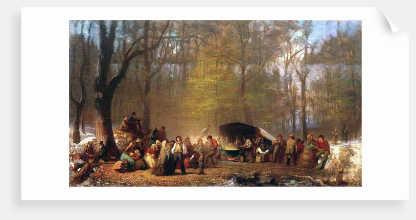 Sugaring Off at the Camp, 1864-66 by Eastman Johnson