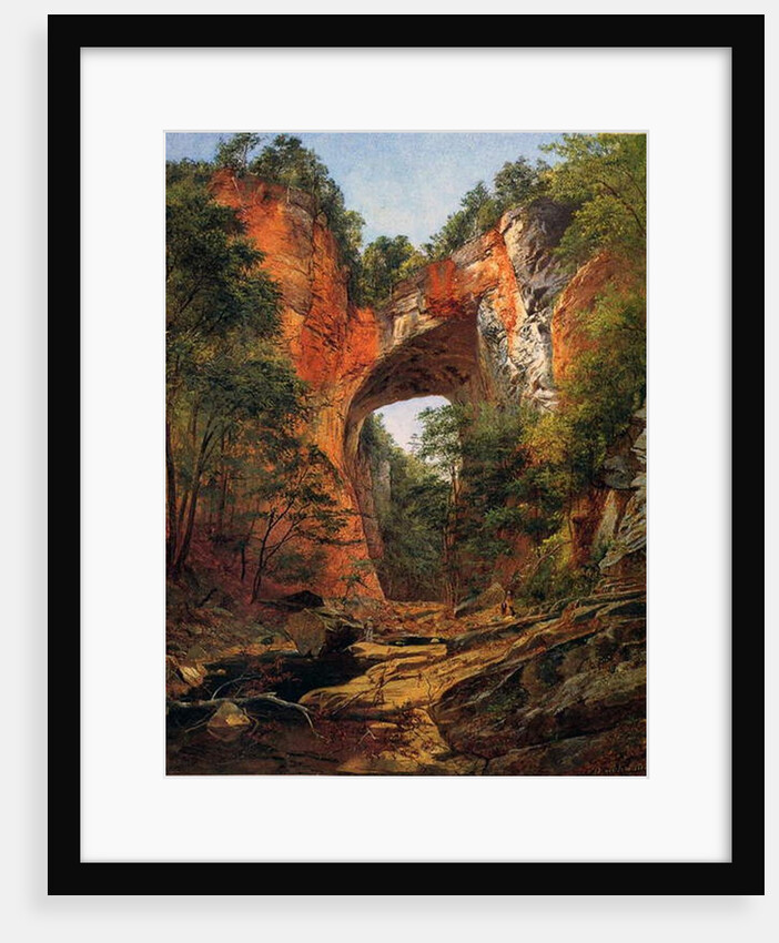 A Natural Bridge, Virginia, 1860 by David Johnson