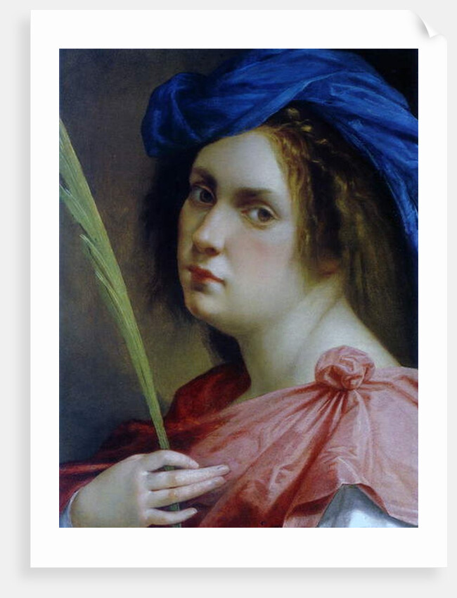 Self portrait as a martyr, c.1615 by Artemisia Gentileschi