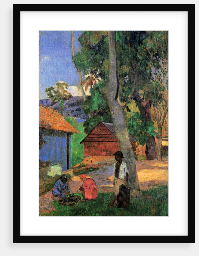 Huts in Martinique, 1887 by Paul Gauguin