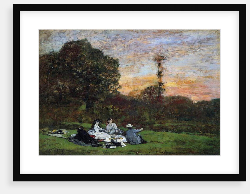 The Manet Family picnicking, 1866 by Eugene Louis Boudin