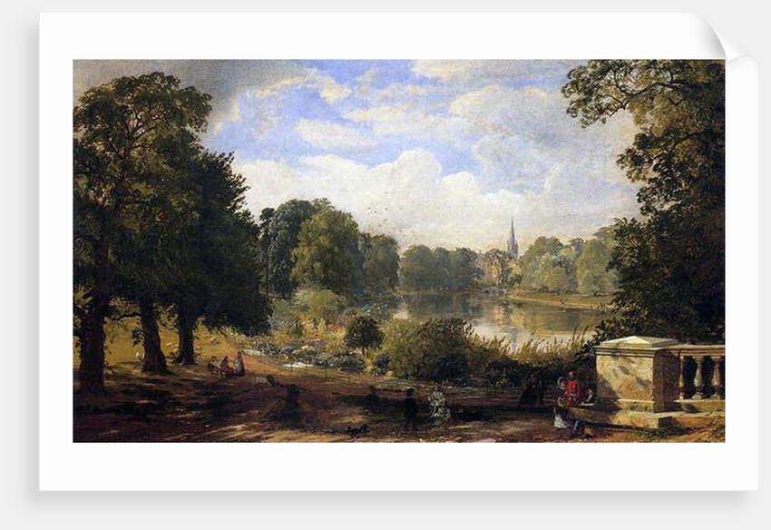 The Serpentine, Hyde Park, London, 1858 by Jasper Francis Cropsey