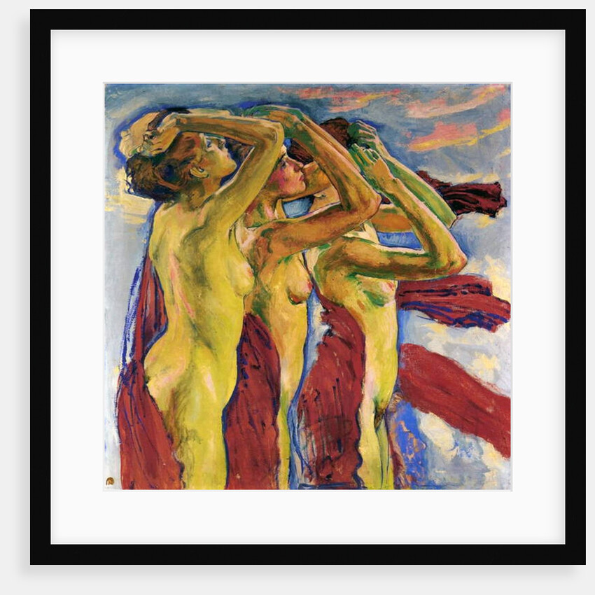 Three Nudes by Koloman Moser