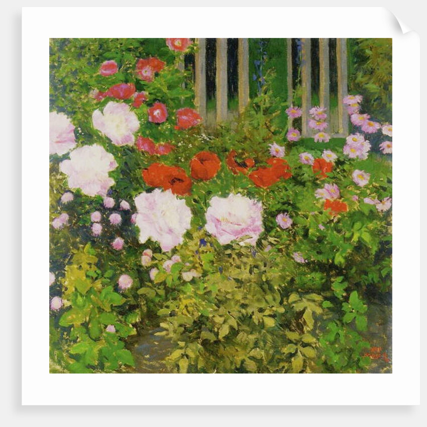 A rose hedge by Koloman Moser