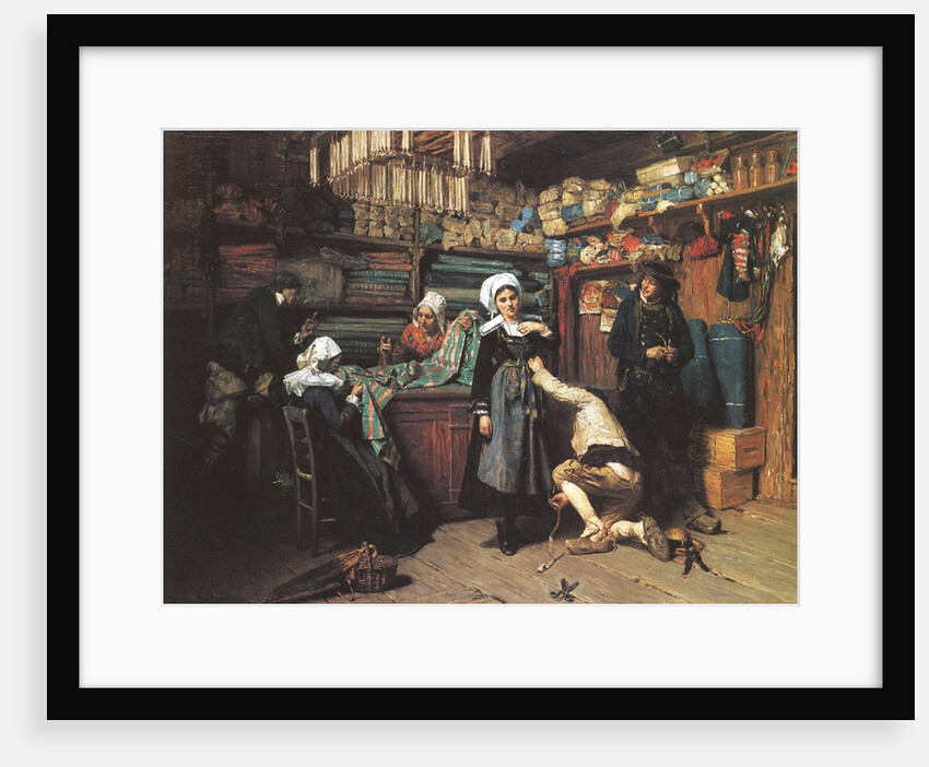 The Bride's Trousseau, Brittany, 1880 by Henry Mosler