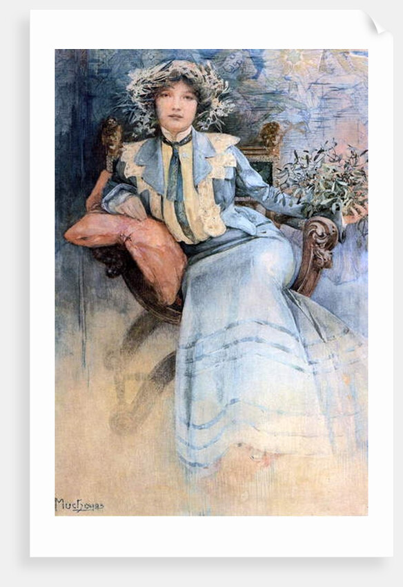 The artist's wife, 1903 by Alphonse Marie Mucha