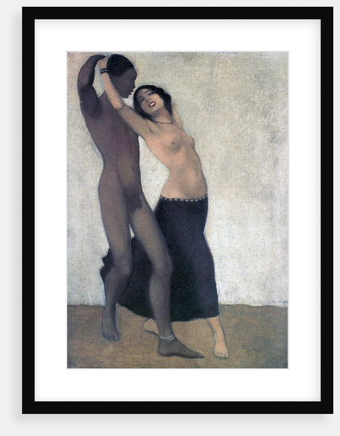 An Afro-European Couple of Dancers, c.1903 by Otto Muller or Mueller