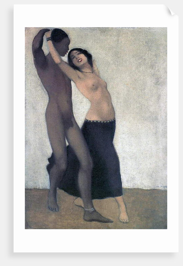 An Afro-European Couple of Dancers, c.1903 by Otto Muller or Mueller