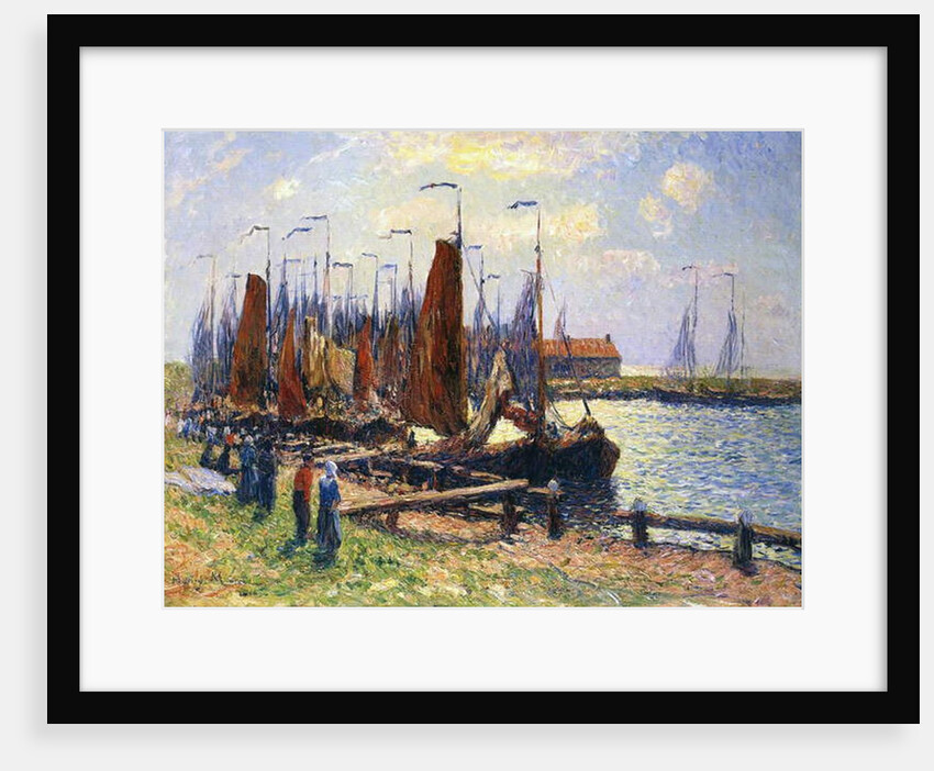 The Port of Volendam, Holland, 1900 by Henry Moret