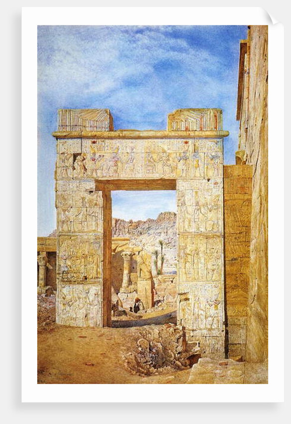The Gateway of Philadelphus, Philae, Egypt, 1890 by Henry Roderick Newman