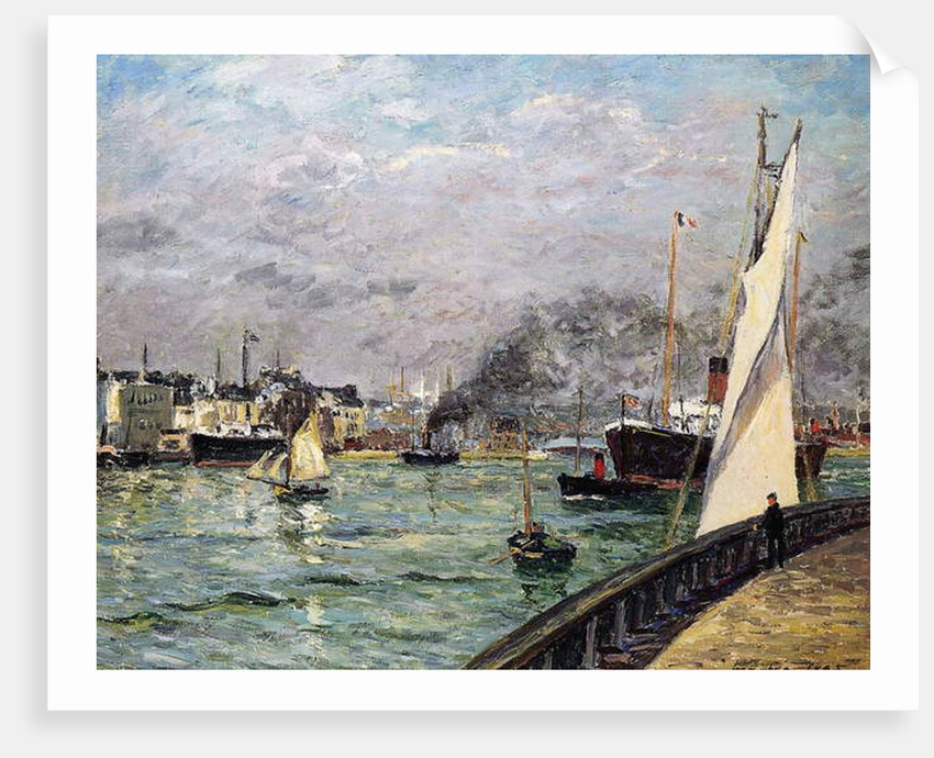 The Port of Le Havre, Normandy, 1905 by Maxime Emile Louis Maufra