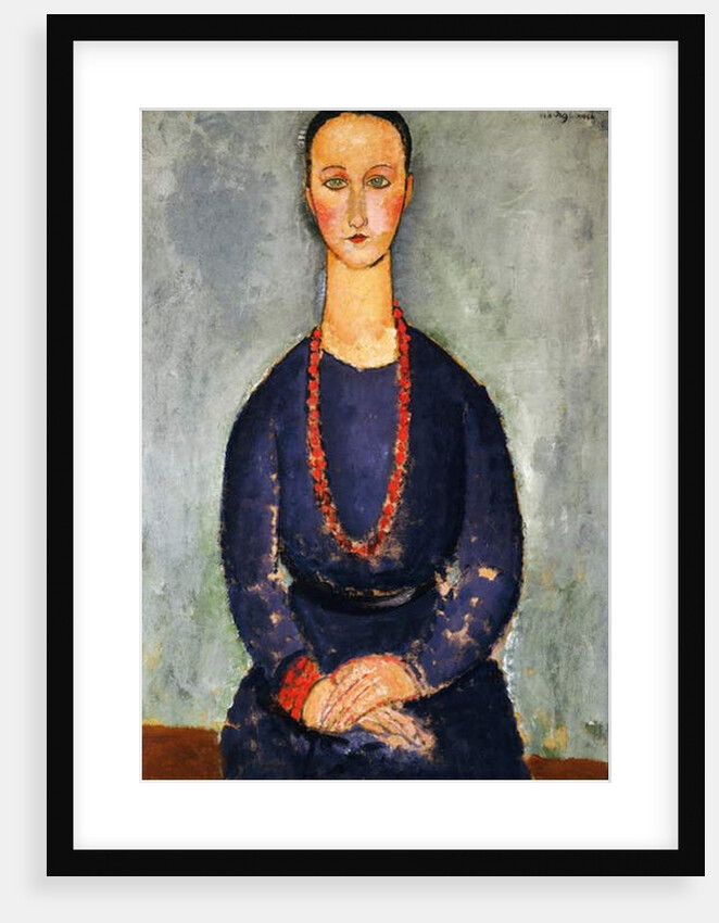 The Red Necklace, 1918 by Amedeo Modigliani