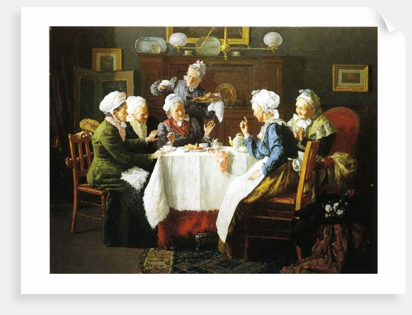 A Grandmother's Tea Party, 1915 by Louis Charles Moeller