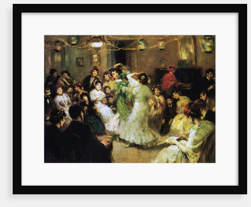 A Flamenco Party at Home, 1908 by Francis Luis Mora