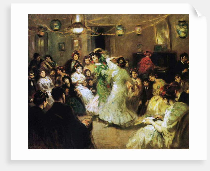 A Flamenco Party at Home, 1908 by Francis Luis Mora