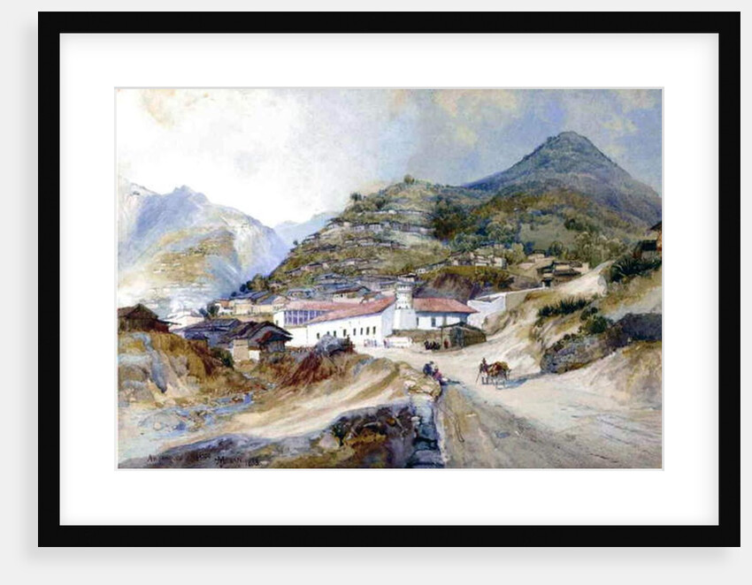 The Village of Angangueo, Mexico, 1883 by Thomas Moran