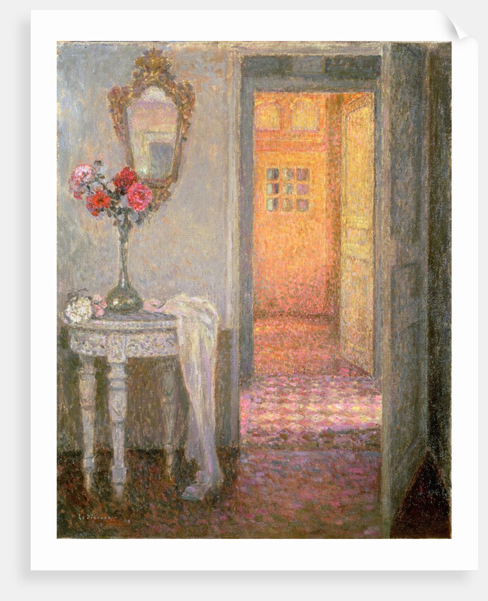 Interior of a Hallway by Henri Eugene Augustin Le Sidaner
