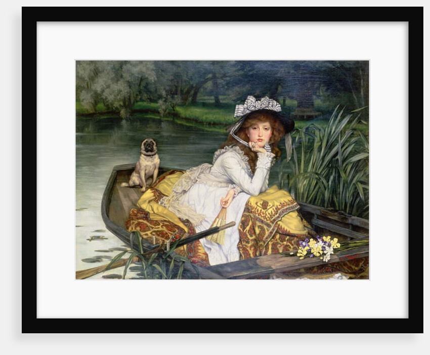 Young Woman in a Boat, or Reflections, c.1870 by James Jacques Joseph Tissot