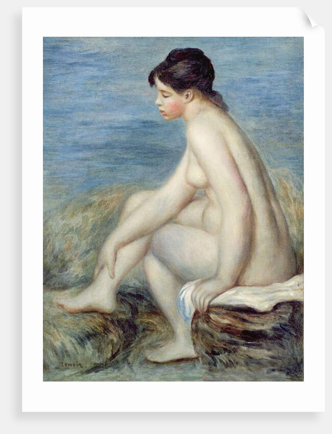 Seated Bather by Pierre Auguste Renoir