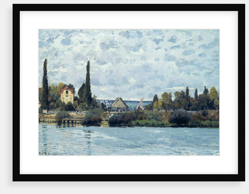 The Seine at Bougival, 1873 by Alfred Sisley