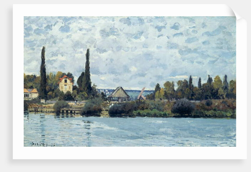 The Seine at Bougival, 1873 by Alfred Sisley