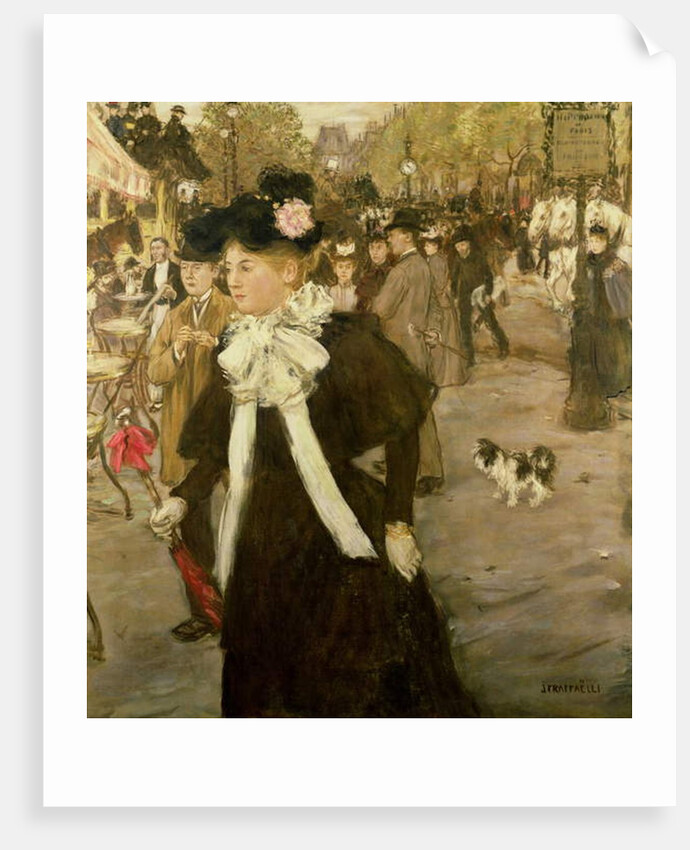 Boulevard des Italiens, c.1899 by Jean Francois Raffaelli