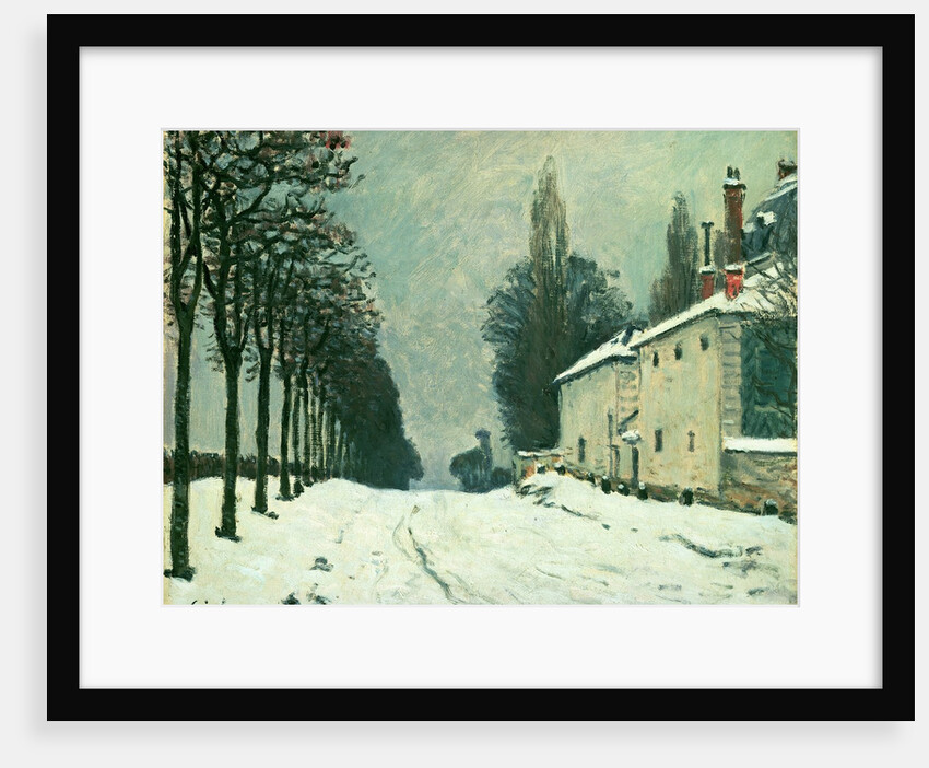 La Route de Louveciennes, Hiver, 1874 by Alfred Sisley