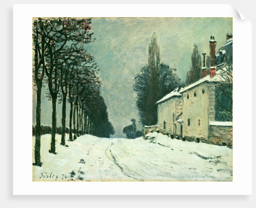 La Route de Louveciennes, Hiver, 1874 by Alfred Sisley