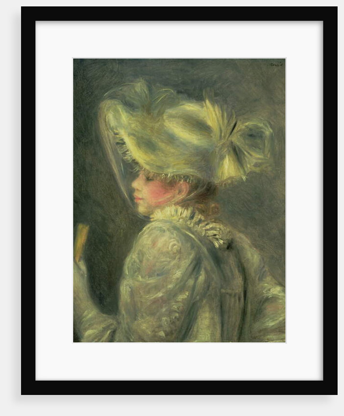 The White Hat by Pierre Auguste Renoir