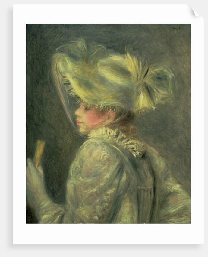 The White Hat by Pierre Auguste Renoir