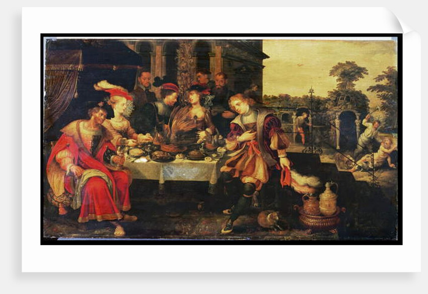 Lazarus at the Rich Man's Table, 1618 by Kasper or Gaspar van den Hoecke
