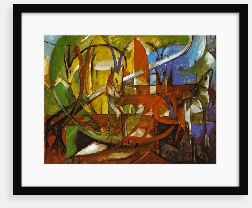 Gazelles, 1913 by Franz Marc
