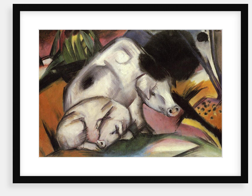 Pigs, 1912 by Franz Marc