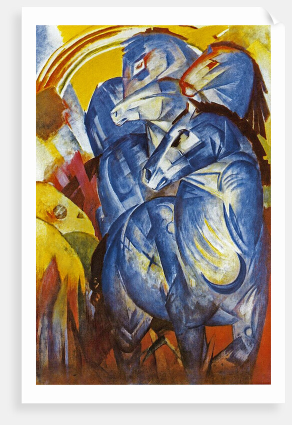 A Tower of Blue Horses, 1913 by Franz Marc