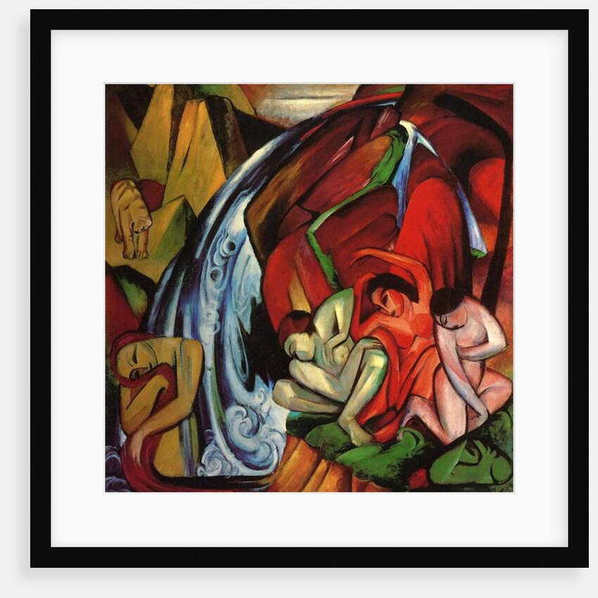 The Waterfall, 1912 by Franz Marc