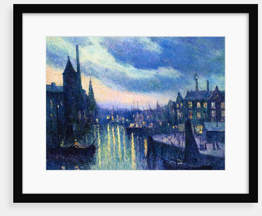 The Port of Rotterdam at Night, 1908 by Maximilien Luce