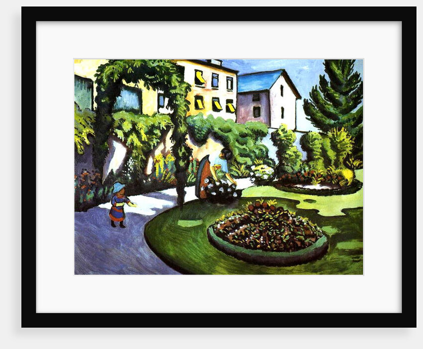 The Artist's Garden in Bonn, Germany, 1911 by August Macke