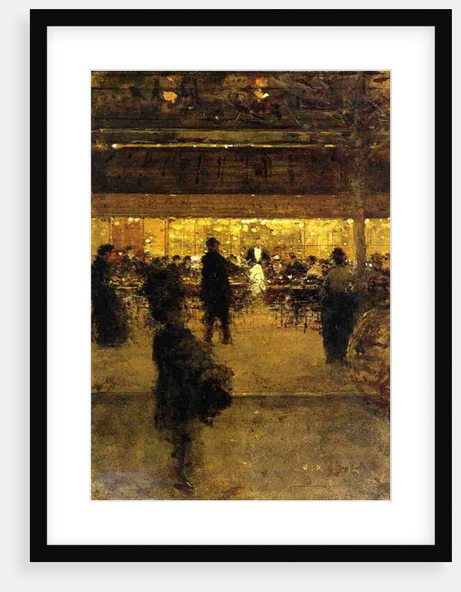 Cafe at Night by Luigi Loir